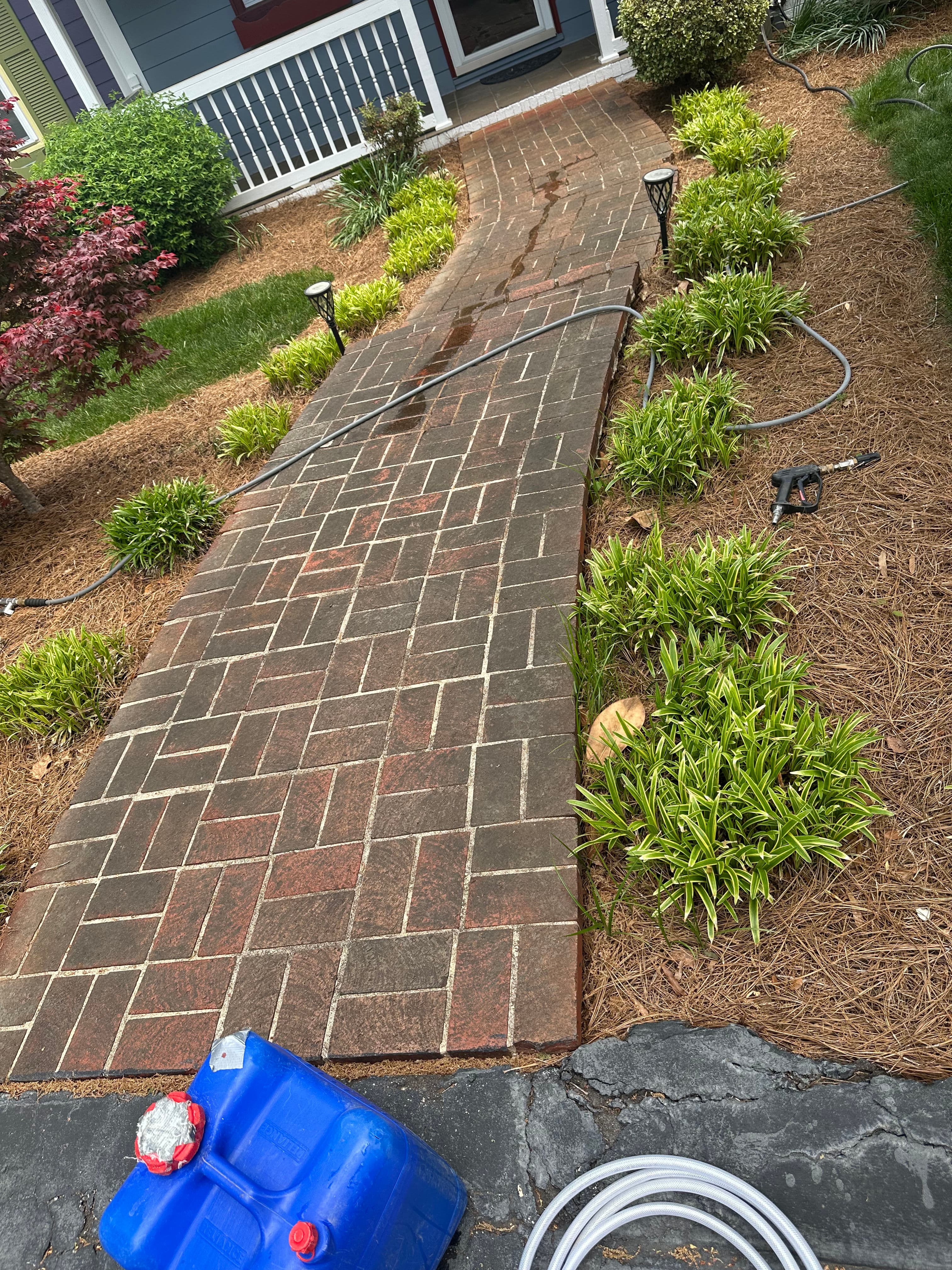 Project Brick Sidewalk Pressure Washing in Statesville NC image