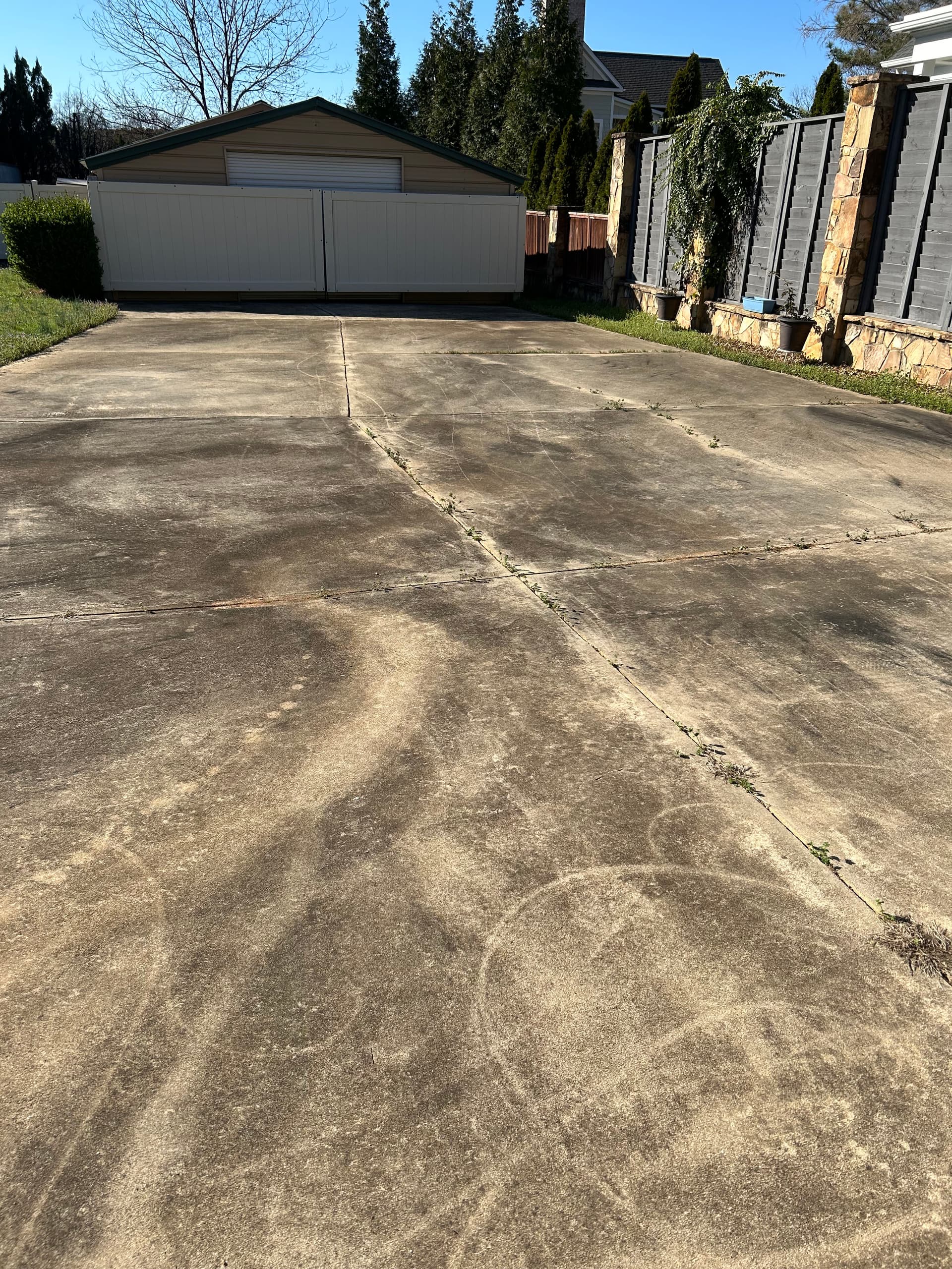 Driveway Transformation in Cornelius with Pressure Washing image